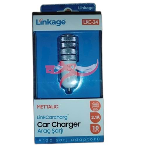 LİNKAGE LKC-24 ÇAKMAKLIK GİRİŞİ ÇİFT USBLİ ŞARJ CİHAZI 2.1A