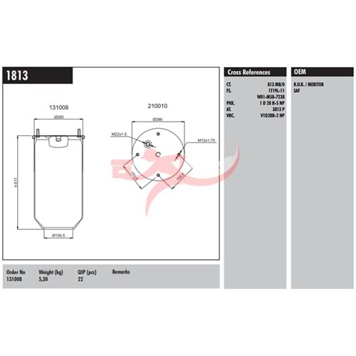 CONNECT MD 1813 DİNGİL KÖRÜĞÜ PİSTONSUZ DAF-RENAULT-KASSBOHRER-MERITOR-SAF