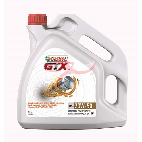 CASTROL GTX LPG SENTETİK 20W50 4L