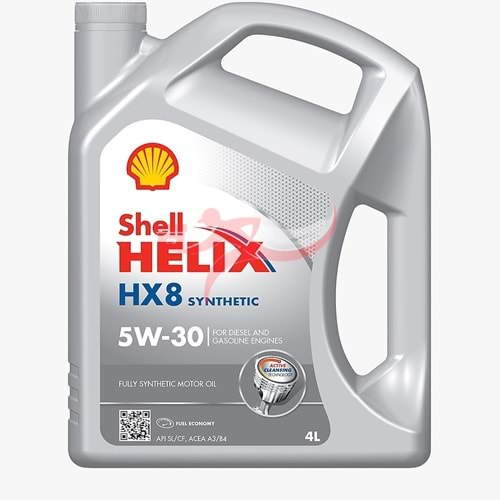 SHELL HELİX HX8 SYNTHETİC 5W-30 4LT MOTOR YAĞI