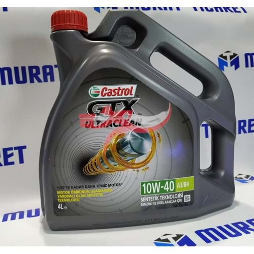 CASTROL GTX ULTRACLEAN 10W40 A3/B4 4L