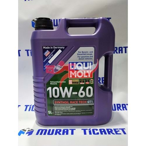 LIQUI MOLY 10W60 SYNTHOİL RACE TECH GT1 5 LT.