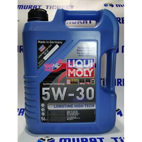 LIQUI MOLY 5W30 LONGTİME HİGH TECH 5 LT 9507