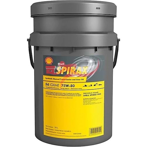 SHELL SPİRAX S6 75W80 17,5 KG