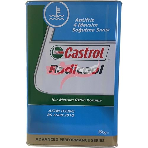 CASTROL ANTİFİRİZ RADİCOOL 16KG MAVİ TENEKE