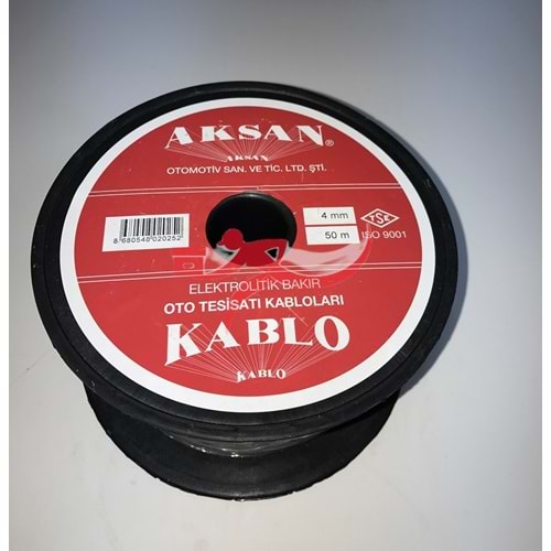 AKSAN 4 MM BAKIR OTO TESİSAT KABLOSU