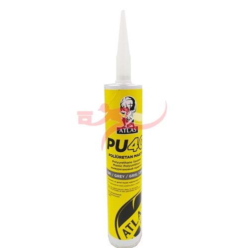 ATLAS PU40 POLİÜRETAN GRİ MASTİK SİLİKON 280ML