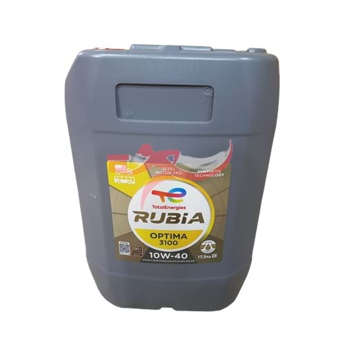 TOTAL RUBİA OPTİMA 3100 10W40 MOTOR YAĞI E6/E9 17,5 KG 20LT