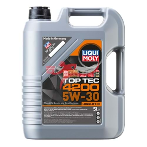 LİQUİ MOLY 5W30 MOTOR YAĞI TAM SENTETİK TOP TEC 4200 5LT (8973)