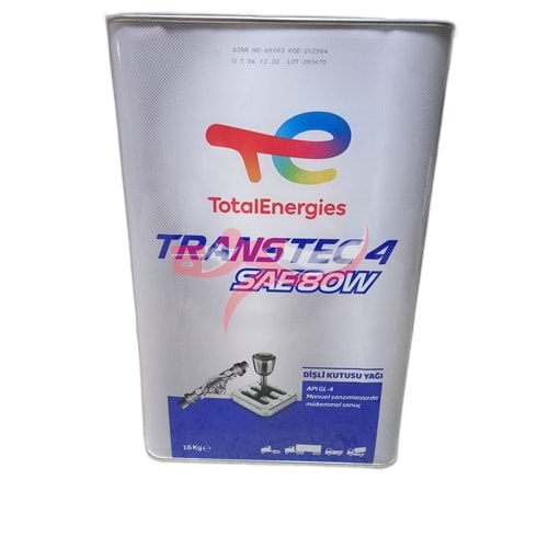 TOTAL TRANSTEC 4 SAE 80W 16 KG Şanzıman/Dişli yağı
