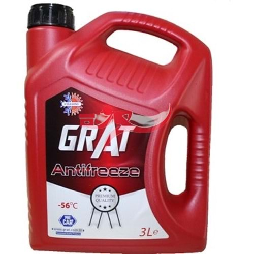 GRAT KIRMIZI ORGANİK ANTİFRİZ 3LT -56C