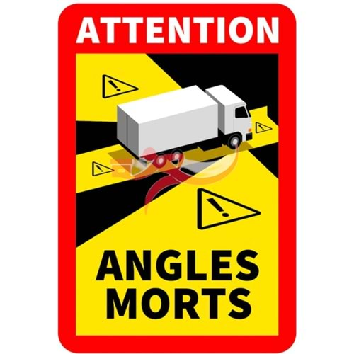 KÖR NOKTA ETİKETİ BÜYÜK ARAÇLAR İÇİN ANGLES MORTS