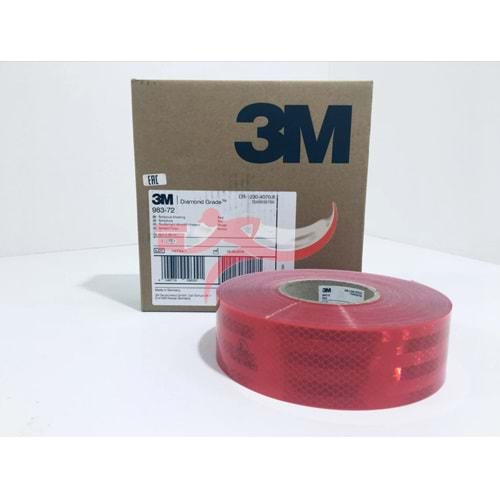 3M 7100213254 ŞERİT REFLEKTÖR KIRMIZI (50MT)