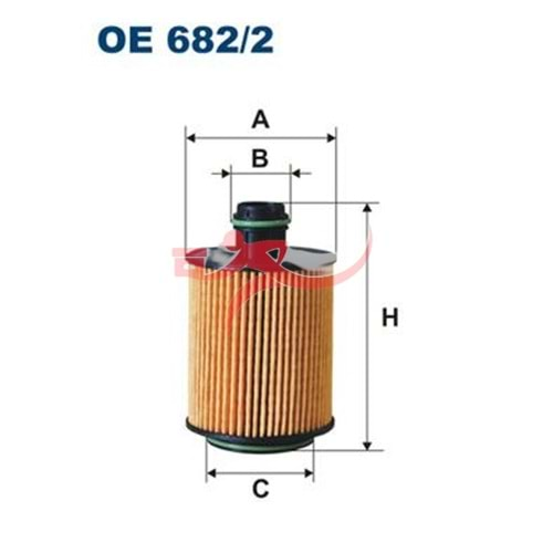 FİLTRON OE682/2 YAĞ FİLTRESİ ASTRA J INSIGNIA ZAFİRA C 1,3MJT / 1,6MJT 10> FIAT 500 IDEA PANDA PUNTO EVO 1.3 MTJ